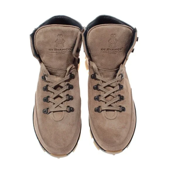 Di Bianco NWB Livigno Suede Hiking Boots Size 43.5 US 10.5 Fontanella Oslo Brown